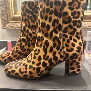 J Crew Calf Hair Ankle Boots